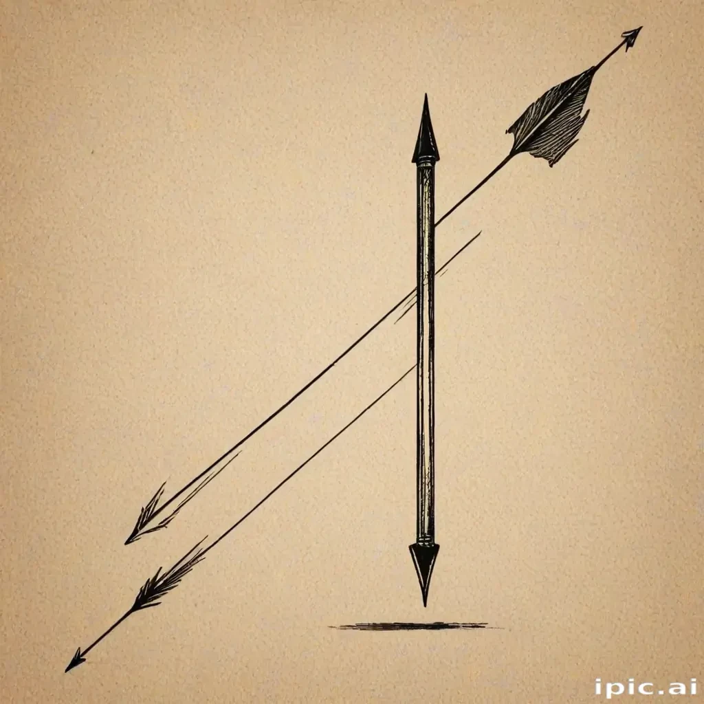 drawn arrow