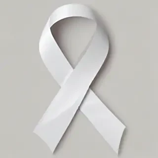 white ribbon png
