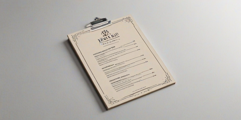 menu mock up
