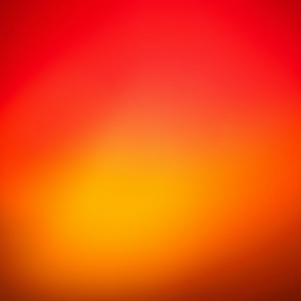 Create a vibrant gradient background transitioning from red to yellow with subtle blending, using a Canon EOS R5, aperture f/8, ISO 100, 24mm focal length, capturing a wide-angle view with enhanced color saturation.