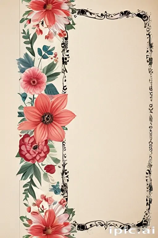 floral page borders