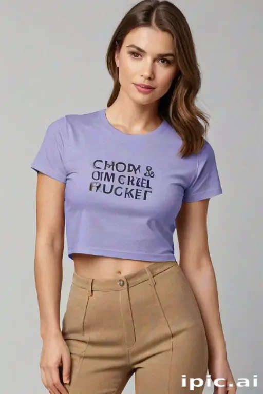 crop top shirt mockup