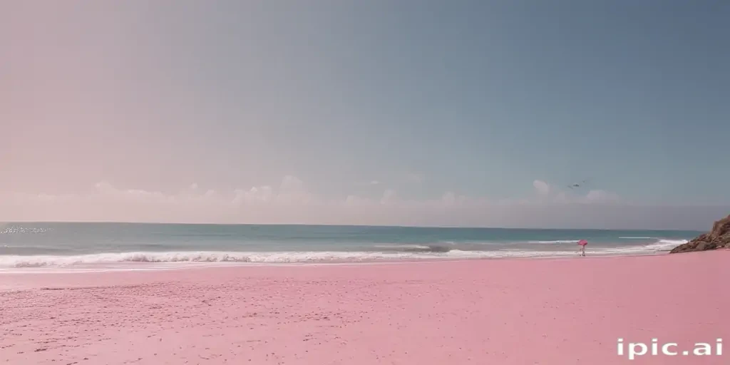 pink beach aesthetic