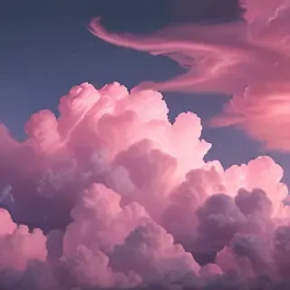 aesthetic pink clouds