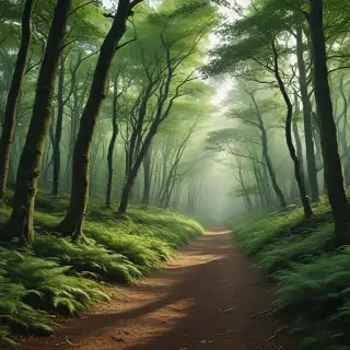 green forest aesthetic