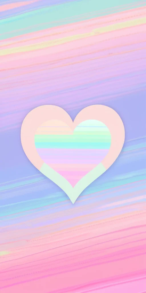 pastel heart wallpaper