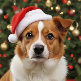 christmas wallpaper dog