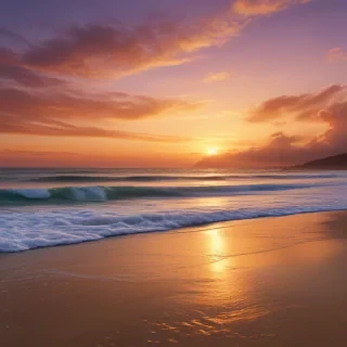 beach background sunset
