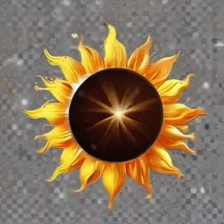 transparent background sun clipart