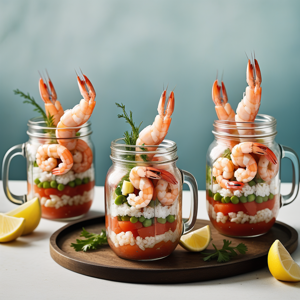 shrimp cocktail in a jar
