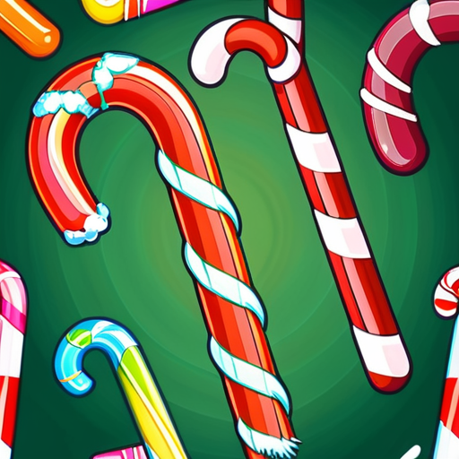 candy cane pictures to color