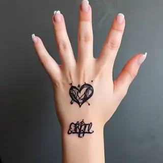 i love you sign language tattoo