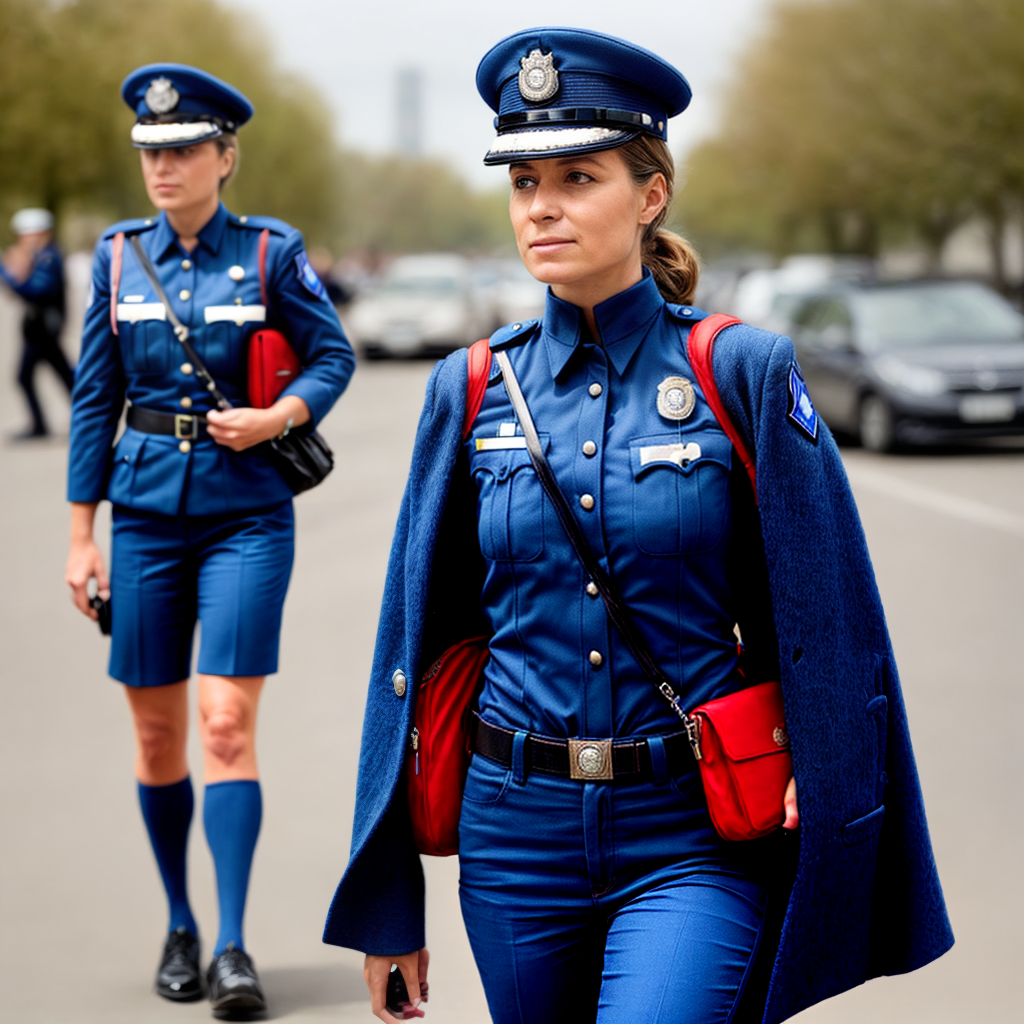 A German policewoman