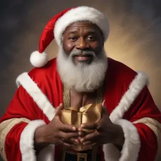 image of black santa