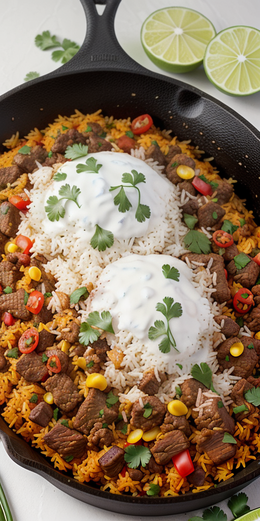 mexican beef n rice skillet