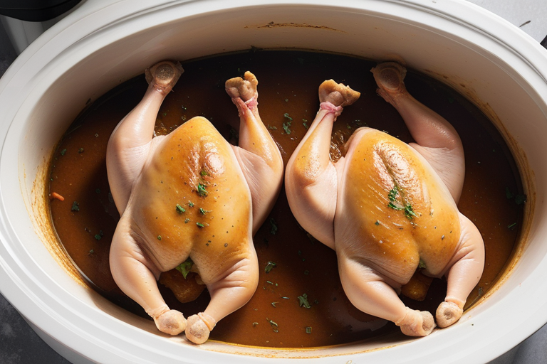 chicken leg quarters in crock pot