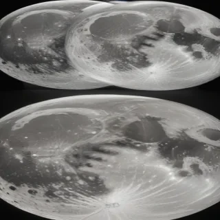 drawing of the moon