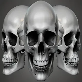 transparent skull png