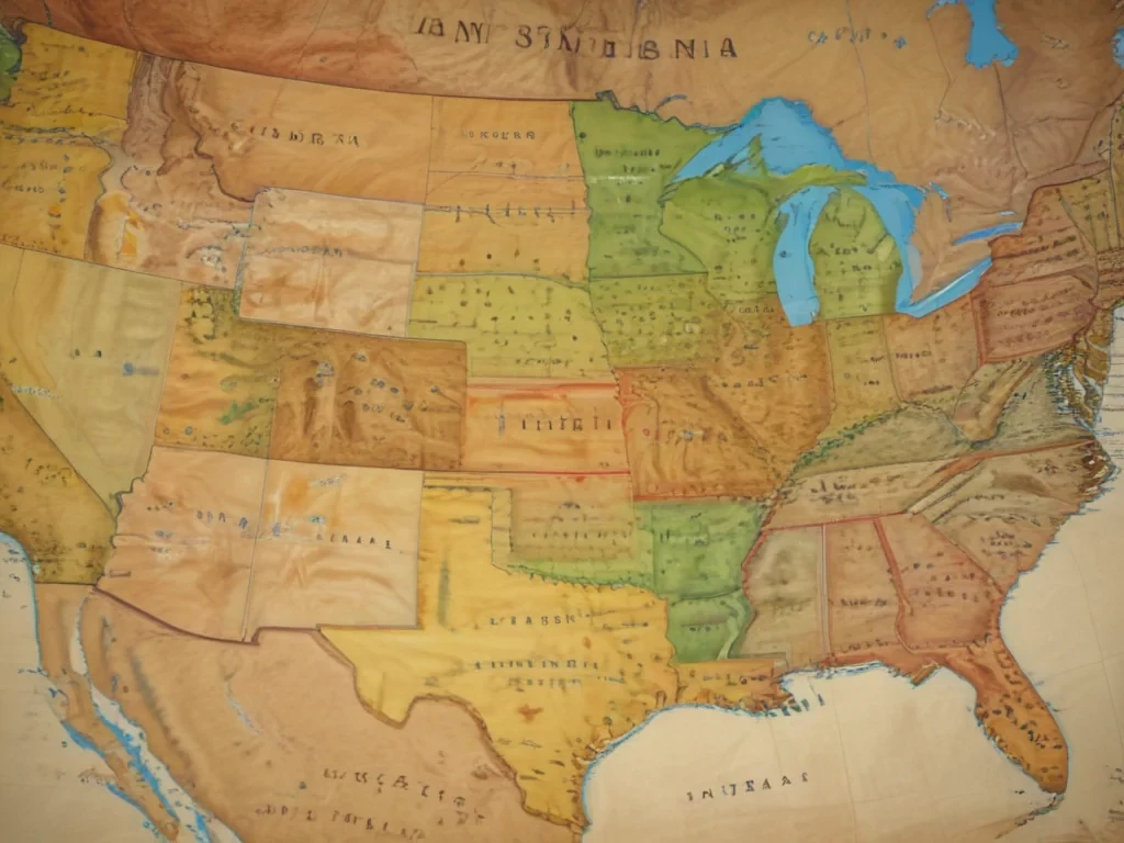 usa map states
