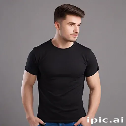 black mockup t shirt