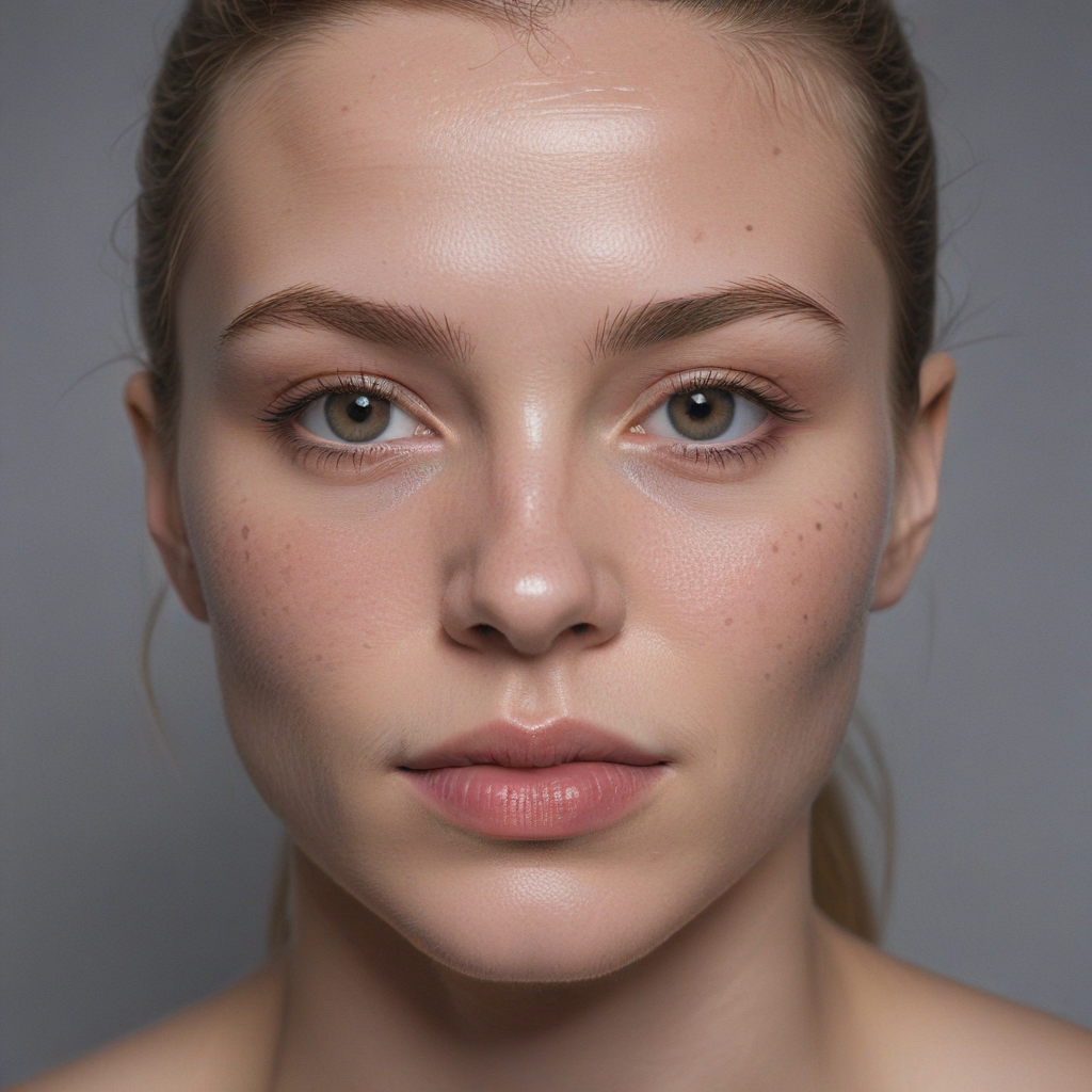 Natural Beauty A Close Up Portrait Of A Young Woman s Radiant Face Natural Beauty A Close Up Portrait Of A Young Woman s Radiant Face