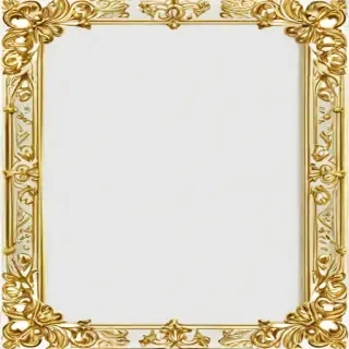 gold border transparent