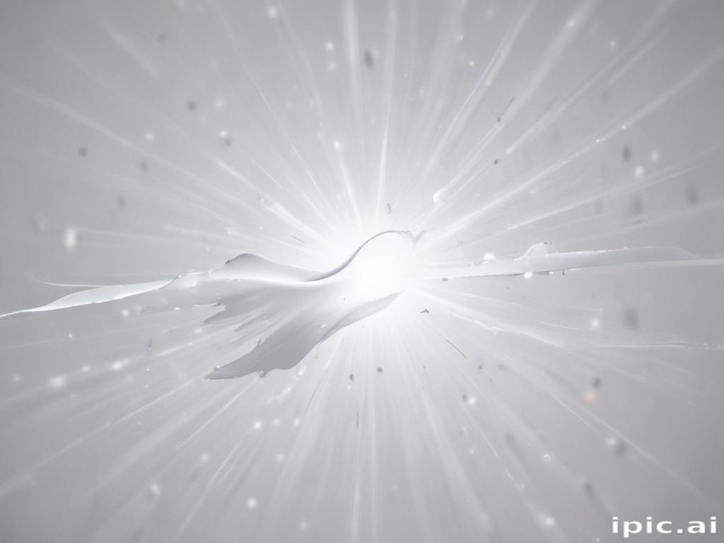 Light Emerging Background Radiant Burst of Light Emerging from a Soft White Background