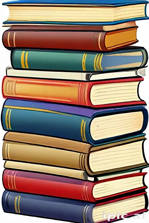 stacked books clip art