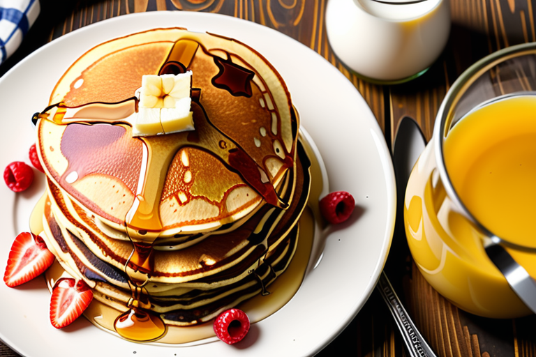 homemade pancakes without milk or eggs