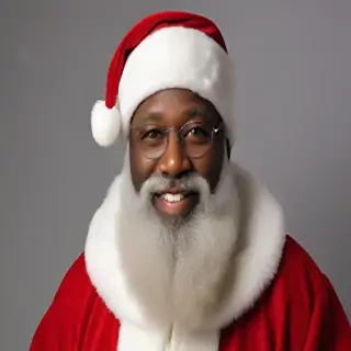 black santa png