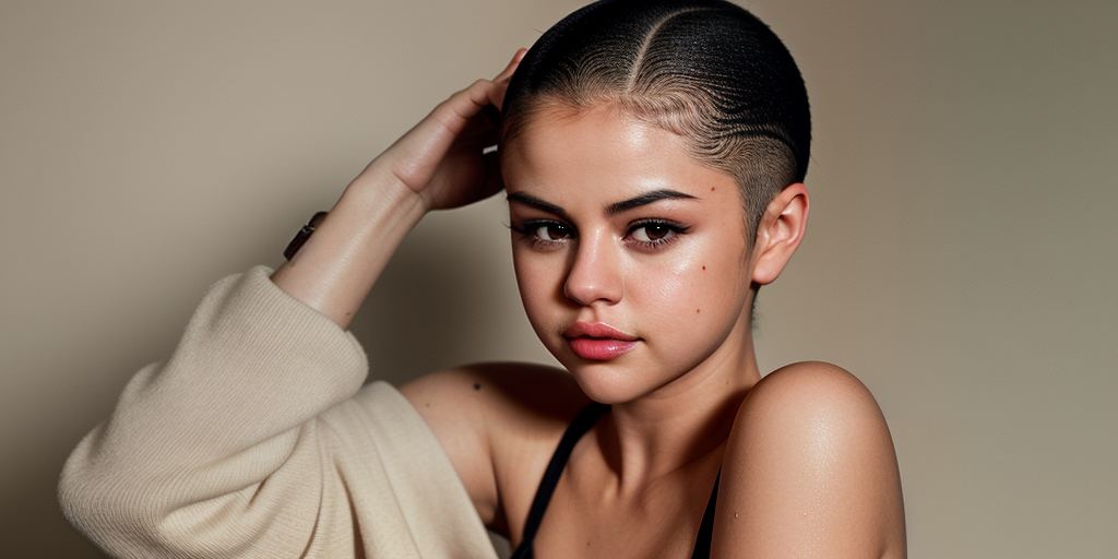 selena gomez bald