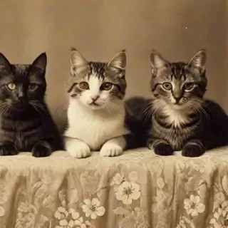 vintage pictures of cats