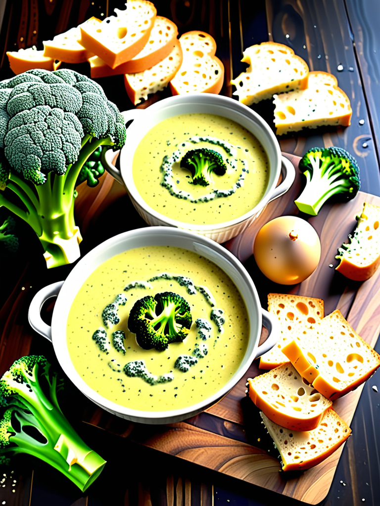 what goes with broccoli cheddar soup