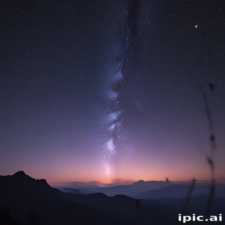 Stunning Night Sky Full of Stars and the Milky Way Galaxy