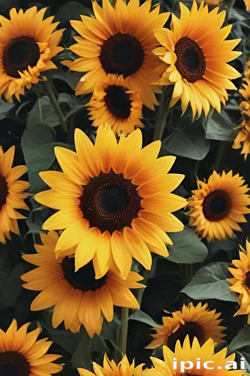 aesthetic sunflower background