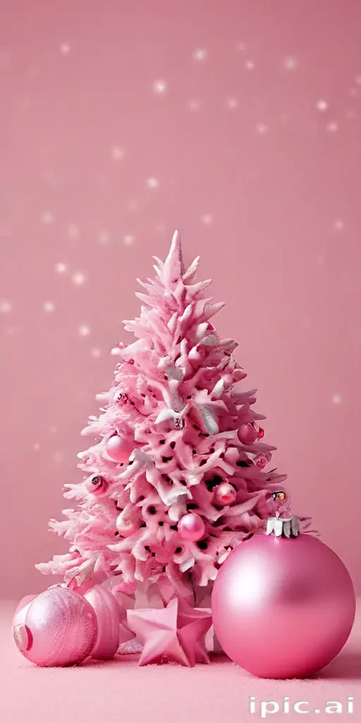 pink christmas desktop wallpaper