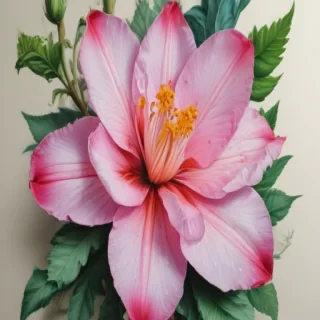flower drawing images with colour