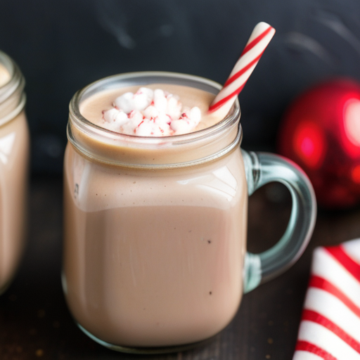homemade peppermint mocha coffee creamer