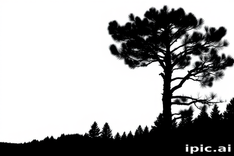 pine tree silhouette png