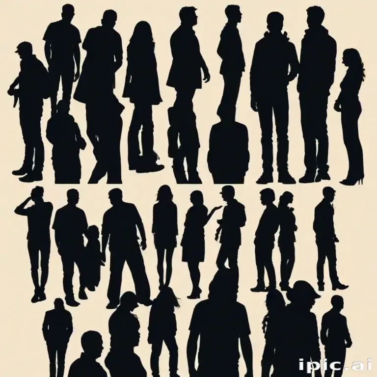 people silhouettes