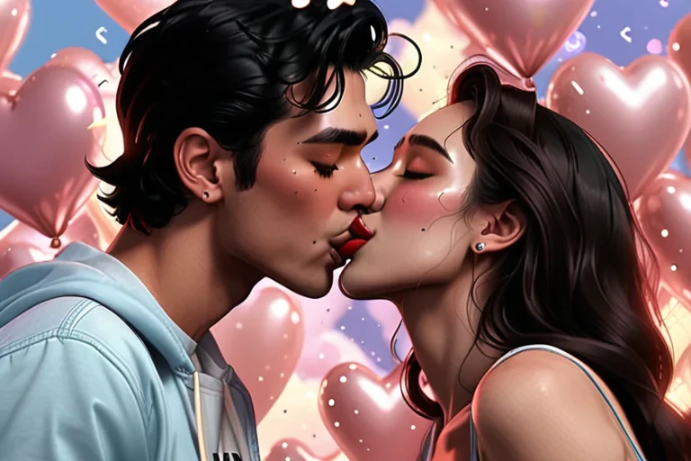 kissing aesthetic