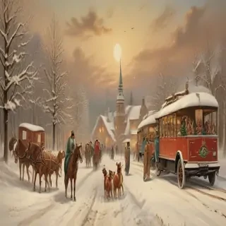 antique christmas images