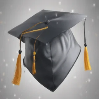 transparent graduation cap