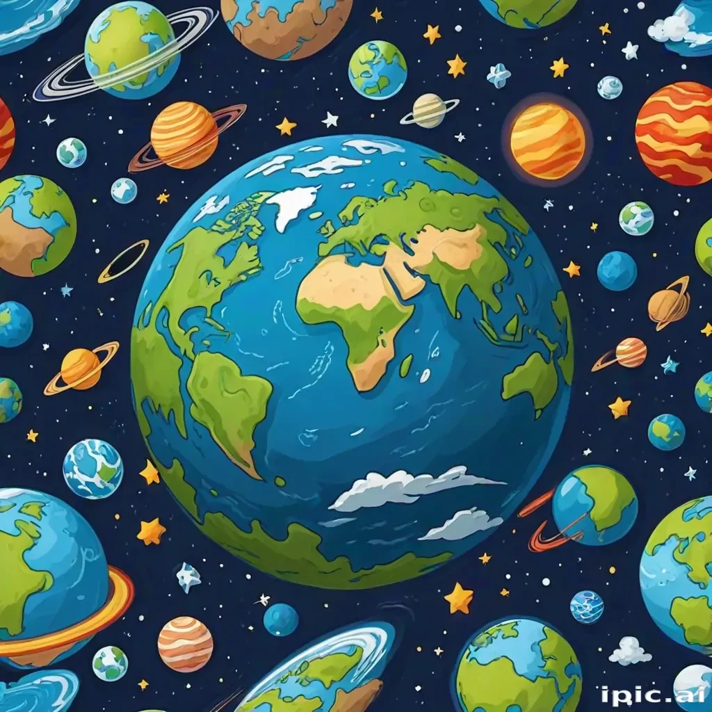 cartoon picture planet earth