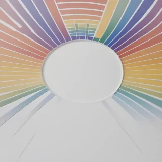 rainbow back round