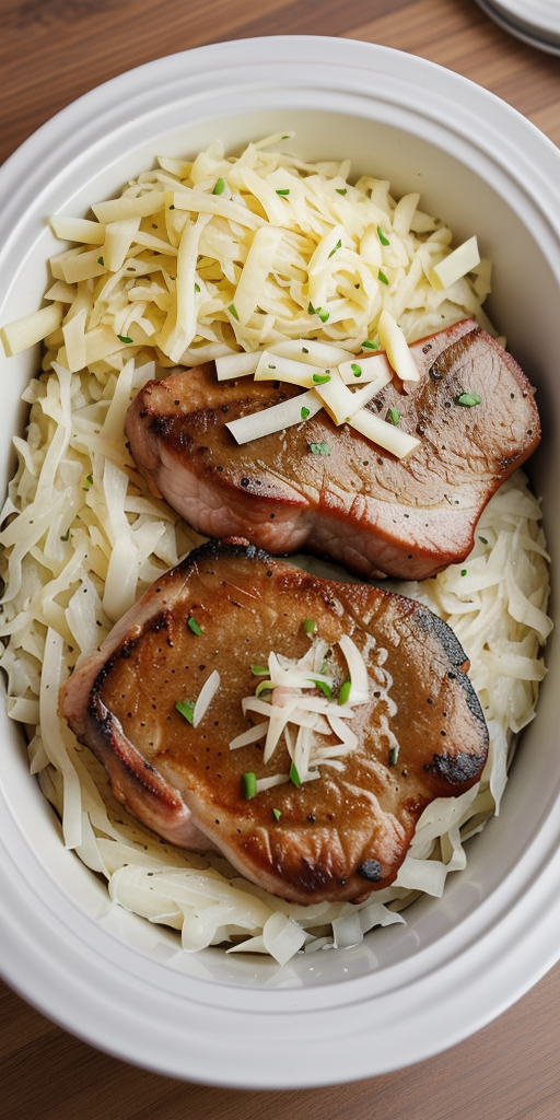 pork chops and sauerkraut crock pot