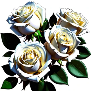 white roses png