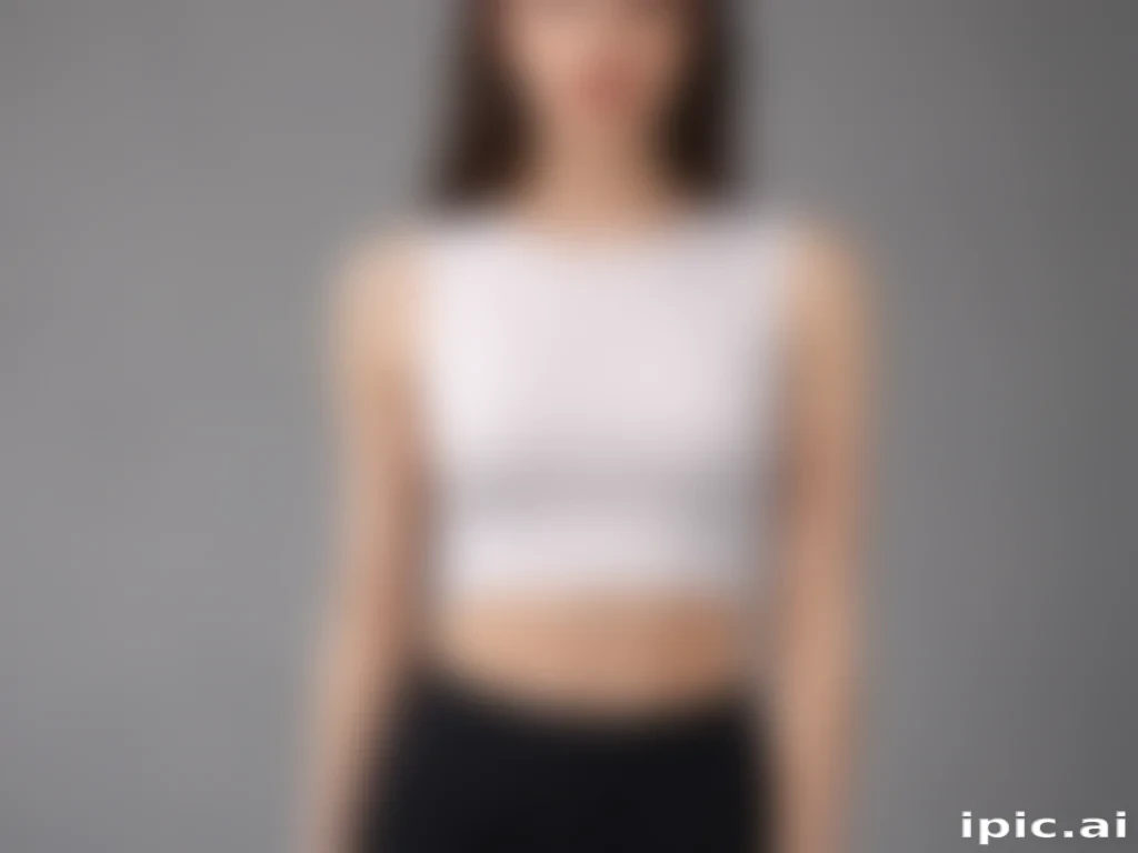 crop top mock up