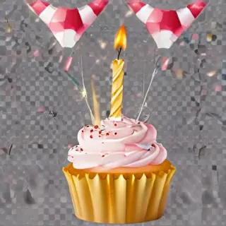 happy birthday transparent background