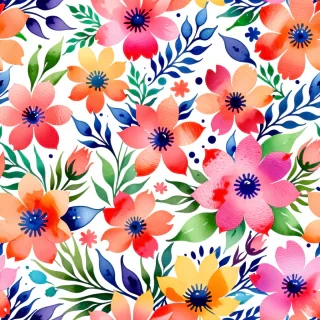watercolor flowers background
